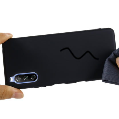 For Sony Xperia 10 III Pure Color Liquid Silicone Shockproof Full Coverage Case(Black) by buy2fix