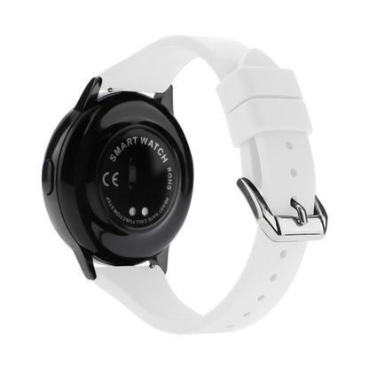 20mm T-shaped Buckle Silicone Watch Band(White) - 20mm Bands by buy2fix | Online Shopping UK | buy2fix
