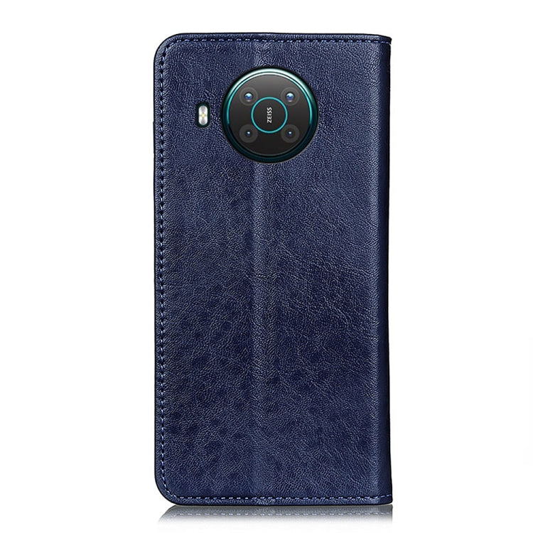 For Nokia X10 / X20 Magnetic Crazy Horse Texture Horizontal Flip Leather Case with Holder & Card Slots & Wallet(Blue) by buy2fix