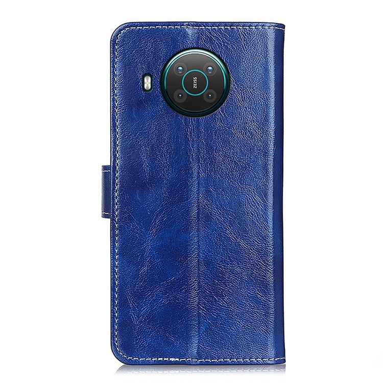 For Nokia X10 / X20 Retro Crazy Horse Texture Horizontal Flip Leather Case with Holder & Card Slots & Photo Frame & Wallet(Blue) by buy2fix
