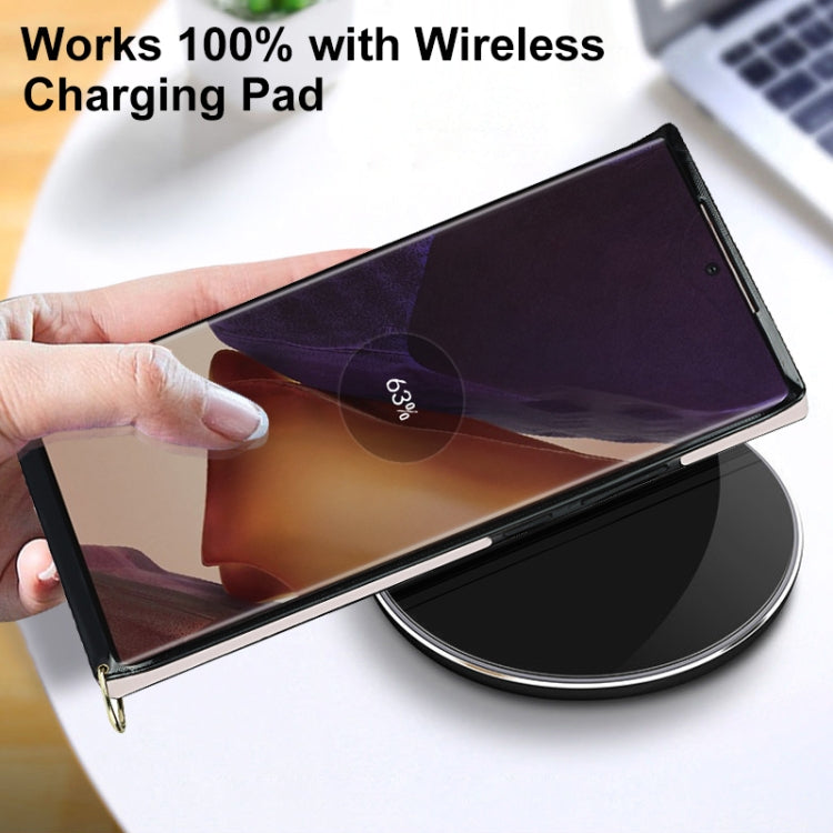 For Samsung Galaxy Note20 Ultra Elegant Rhombic Pattern Microfiber Leather +TPU Shockproof Case with Crossbody Strap Chain(Pink) by buy2fix