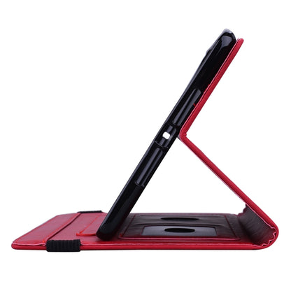 For iPad Pro 9.7 inch Calf Pattern Double Folding Design Embossed Leather Case with Holder & Card Slots & Pen Slot & Elastic Band(Red) - iPad Pro 9.7 inch Cases by buy2fix | Online Shopping UK | buy2fix
