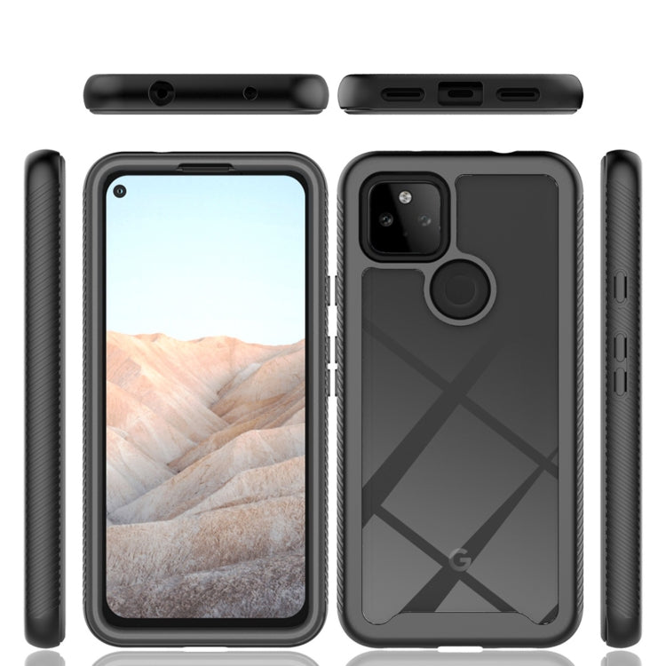 For Google Pixel 5A 5G Starry Sky Solid Color Series Shockproof PC + TPU Case(Black) by buy2fix