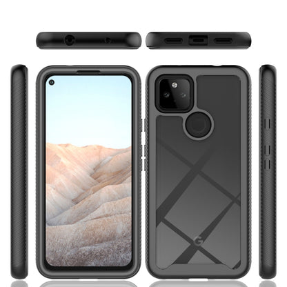 For Google Pixel 5A 5G Starry Sky Solid Color Series Shockproof PC + TPU Case(Black) by buy2fix