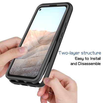 For Google Pixel 5A 5G Starry Sky Solid Color Series Shockproof PC + TPU Case(Black) by buy2fix