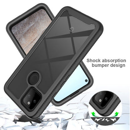 For Google Pixel 5A 5G Starry Sky Solid Color Series Shockproof PC + TPU Case(Black) by buy2fix