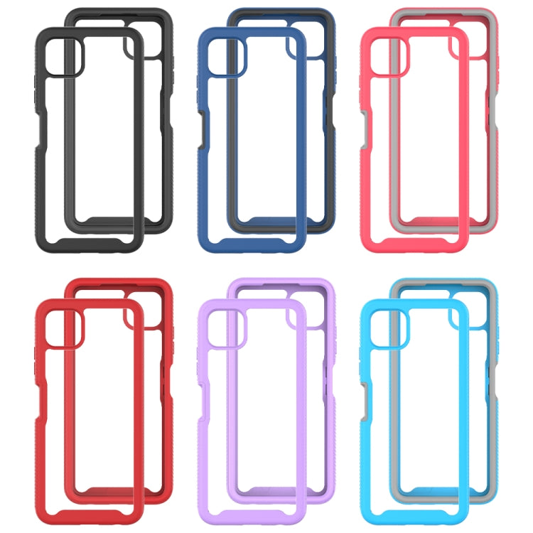 For Samsung Galaxy A22 5G Starry Sky Solid Color Series Shockproof PC + TPU Case(Royal Blue) by buy2fix