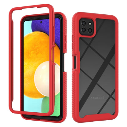 For Samsung Galaxy A22 5G Starry Sky Solid Color Series Shockproof PC + TPU Case(Red) by buy2fix