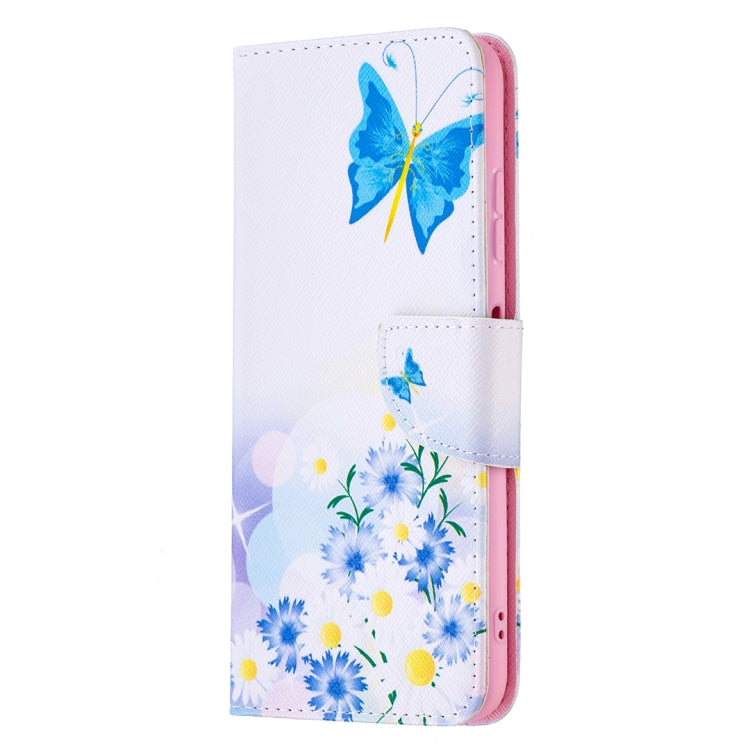 For Samsung Galaxy A22 5G Colored Drawing Pattern Horizontal Flip Leather Case with Holder & Card Slots & Wallet(Butterfly Love) by buy2fix