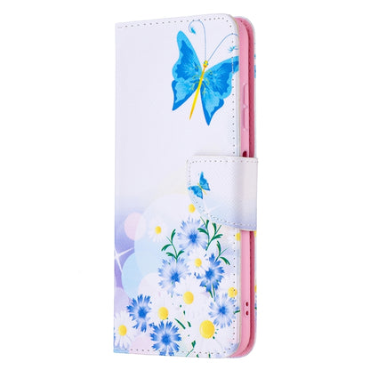For Samsung Galaxy A22 5G Colored Drawing Pattern Horizontal Flip Leather Case with Holder & Card Slots & Wallet(Butterfly Love) by buy2fix