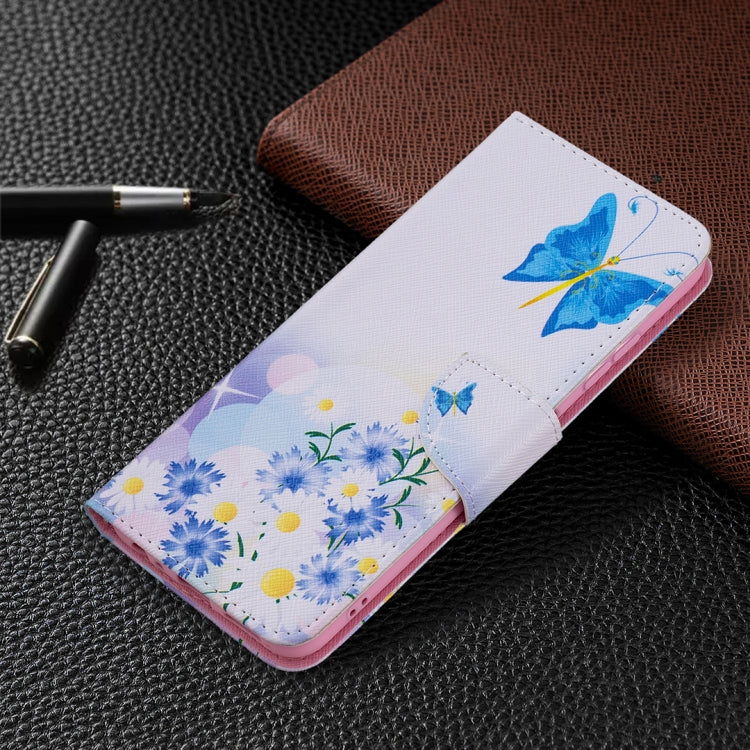 For Samsung Galaxy A22 5G Colored Drawing Pattern Horizontal Flip Leather Case with Holder & Card Slots & Wallet(Butterfly Love) by buy2fix