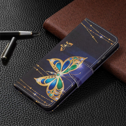 For Samsung Galaxy A22 5G Colored Drawing Horizontal Flip Leather Case with Holder & Card Slots & Wallet(Big Butterflies) by buy2fix