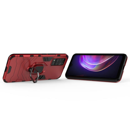 For vivo V21 Shockproof PC + TPU Protective Case with Magnetic Ring Holder(Red) - vivo Cases by buy2fix | Online Shopping UK | buy2fix