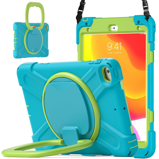 Silicone + PC Protective Case with Holder & Shoulder Strap For iPad mini 5 / 4(Light Blue) - iPad mini (2019) / mini 5 Cases by buy2fix | Online Shopping UK | buy2fix