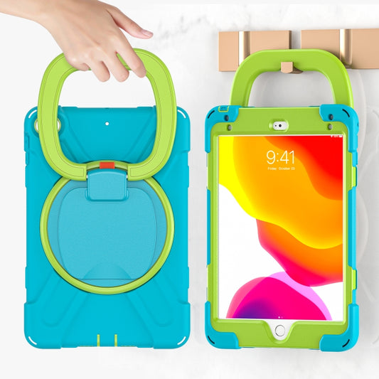 Silicone + PC Protective Case with Holder & Shoulder Strap For iPad mini 5 / 4(Light Blue) - iPad mini (2019) / mini 5 Cases by buy2fix | Online Shopping UK | buy2fix