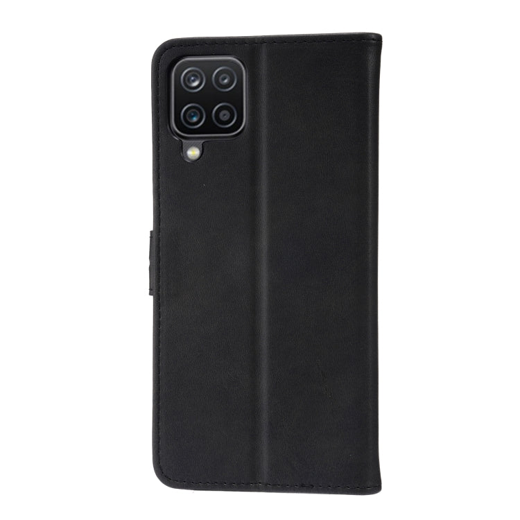 For Samsung Galaxy A22 4G Embossed Happy Cat Pattern Horizontal Flip Leather Case with Holder & Card Slots & Wallet(Black) by buy2fix