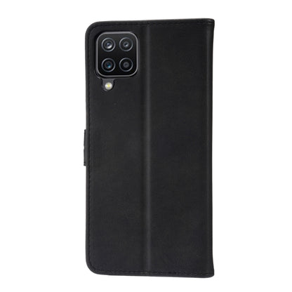 For Samsung Galaxy A22 4G Embossed Happy Cat Pattern Horizontal Flip Leather Case with Holder & Card Slots & Wallet(Black) by buy2fix