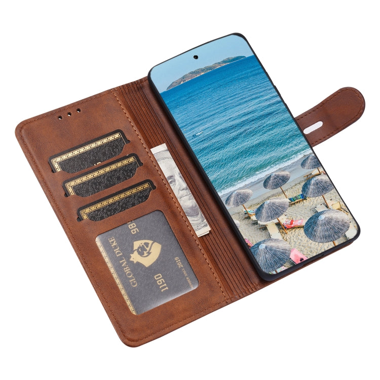 For Huawei P50 Pro Embossed Happy Cat Pattern Horizontal Flip Leather Case with Holder & Card Slots & Wallet(Brown) - Huawei Cases by buy2fix | Online Shopping UK | buy2fix