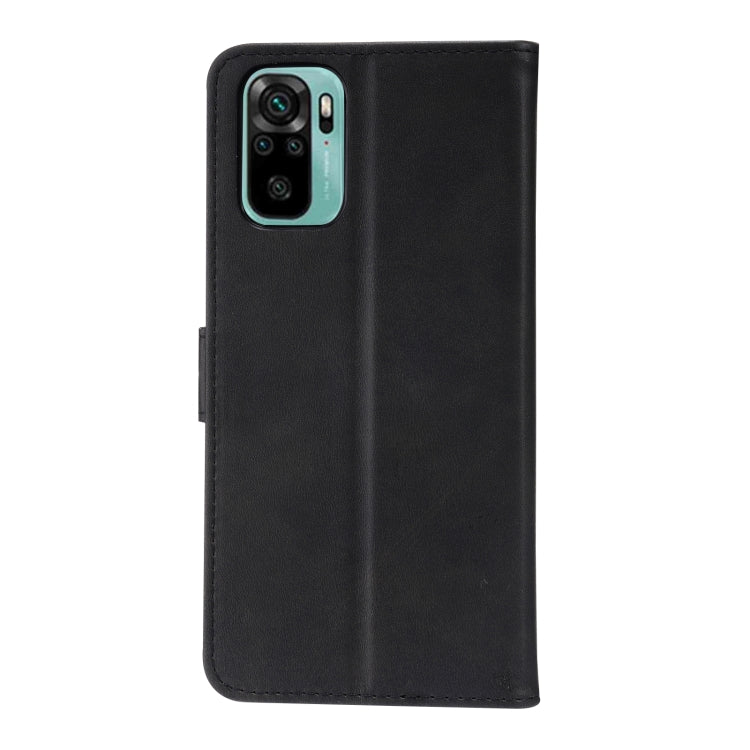 For Xiaomi Redmi Note 10 4G Embossed Happy Cat Pattern Horizontal Flip Leather Case with Holder & Card Slots & Wallet(Black) - Xiaomi Cases by buy2fix | Online Shopping UK | buy2fix