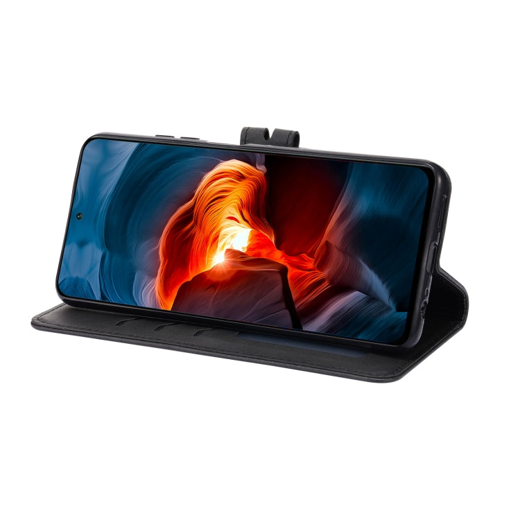 For Xiaomi Redmi Note 10 4G Embossed Happy Cat Pattern Horizontal Flip Leather Case with Holder & Card Slots & Wallet(Black) - Xiaomi Cases by buy2fix | Online Shopping UK | buy2fix