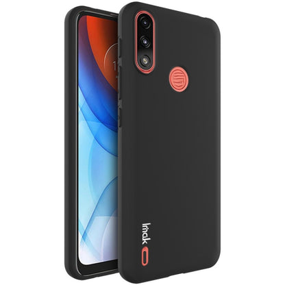For Motorola Moto E7 Power IMAK UC-3 Series Shockproof Frosted TPU Protective Case(Black) - Motorola Cases by imak | Online Shopping UK | buy2fix
