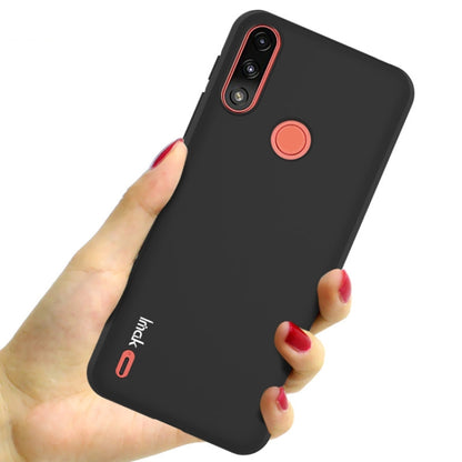 For Motorola Moto E7 Power IMAK UC-3 Series Shockproof Frosted TPU Protective Case(Black) - Motorola Cases by imak | Online Shopping UK | buy2fix