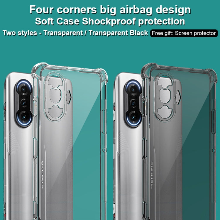 For Xiaomi Redmi K40 IMAK All-inclusive Shockproof Airbag TPU Case with Screen Protector(Transparent) - Xiaomi Cases by imak | Online Shopping UK | buy2fix