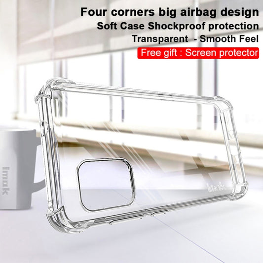 For Asus Zenfone 8 IMAK All-inclusive Shockproof Airbag TPU Case with Screen Protector(Transparent) - ASUS Cases by imak | Online Shopping UK | buy2fix