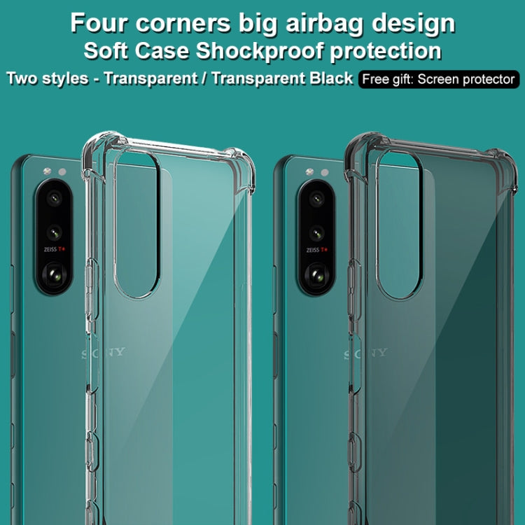 For Sony Xperia 5 III IMAK All-inclusive Shockproof Airbag TPU Case with Screen Protector(Transparent) - Xiaomi Cases by imak | Online Shopping UK | buy2fix