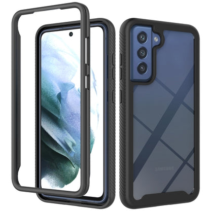 For Samsung Galaxy S21 FE Starry Sky Solid Color Series Shockproof PC + TPU Protective Case(Black) by buy2fix