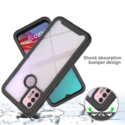For Motorola Moto G30 Starry Sky Solid Color Series Shockproof PC + TPU Protective Case(Purple) - Motorola Cases by buy2fix | Online Shopping UK | buy2fix