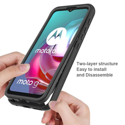 For Motorola Moto G30 Starry Sky Solid Color Series Shockproof PC + TPU Protective Case(Purple) - Motorola Cases by buy2fix | Online Shopping UK | buy2fix