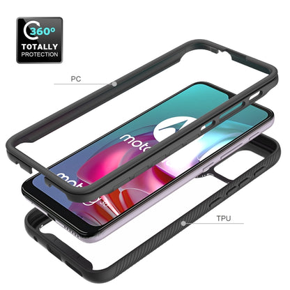 For Motorola Moto G30 Starry Sky Solid Color Series Shockproof PC + TPU Protective Case(Purple) - Motorola Cases by buy2fix | Online Shopping UK | buy2fix