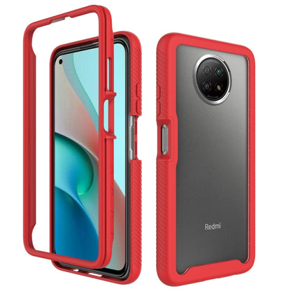 For Xiaomi Redmi Note 9T Starry Sky Solid Color Series Shockproof PC + TPU Protective Case(Red) - Xiaomi Cases by buy2fix | Online Shopping UK | buy2fix