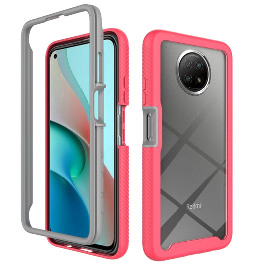 For Xiaomi Redmi Note 9T Starry Sky Solid Color Series Shockproof PC + TPU Protective Case(Rose Red) - Xiaomi Cases by buy2fix | Online Shopping UK | buy2fix