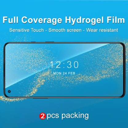 For OnePlus 9R 5G 2 PCS IMAK Curved Full Screen Hydrogel Film Front Protector - OnePlus Tempered Glass by imak | Online Shopping UK | buy2fix