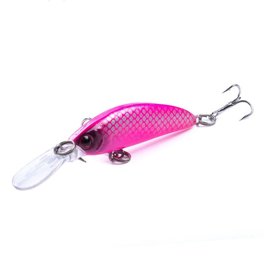 HENGJIA Long Throw Bionic Cocked Mouth Fake Bait Fishing Three-jaw Treble Hooks(3#)