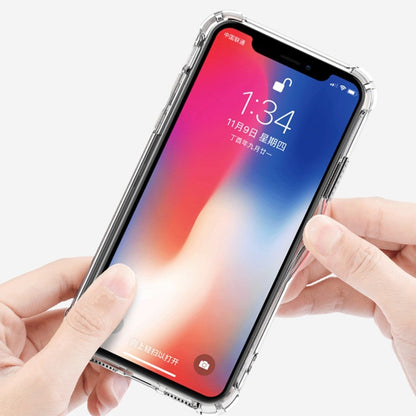 For iPhone X / XS Shockproof TPU Frame + Acrylic Back Panel Protective Case(White) - More iPhone Cases by buy2fix | Online Shopping UK | buy2fix