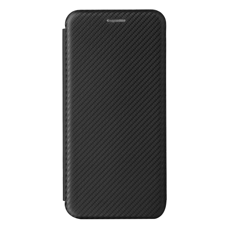 For Samsung Galaxy A22 4G Carbon Fiber Texture Horizontal Flip TPU + PC + PU Leather Case with Card Slot(Black) by buy2fix
