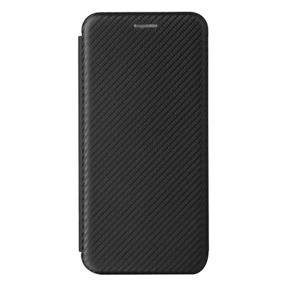 For Samsung Galaxy A22 4G Carbon Fiber Texture Horizontal Flip TPU + PC + PU Leather Case with Card Slot(Black) by buy2fix