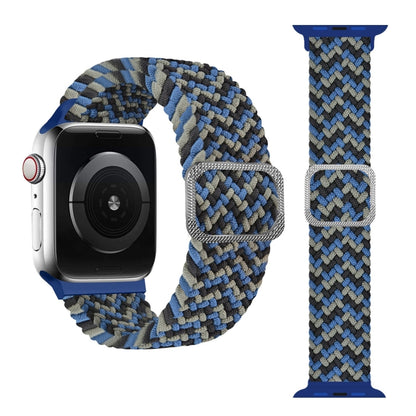 Buckle Braided Elastic Strap Watch Band For Apple Watch Series 7 41mm / 6 & SE & 5 & 4 40mm / 3 & 2 & 1 38mm(Wave Pattern Camouflage) by buy2fix