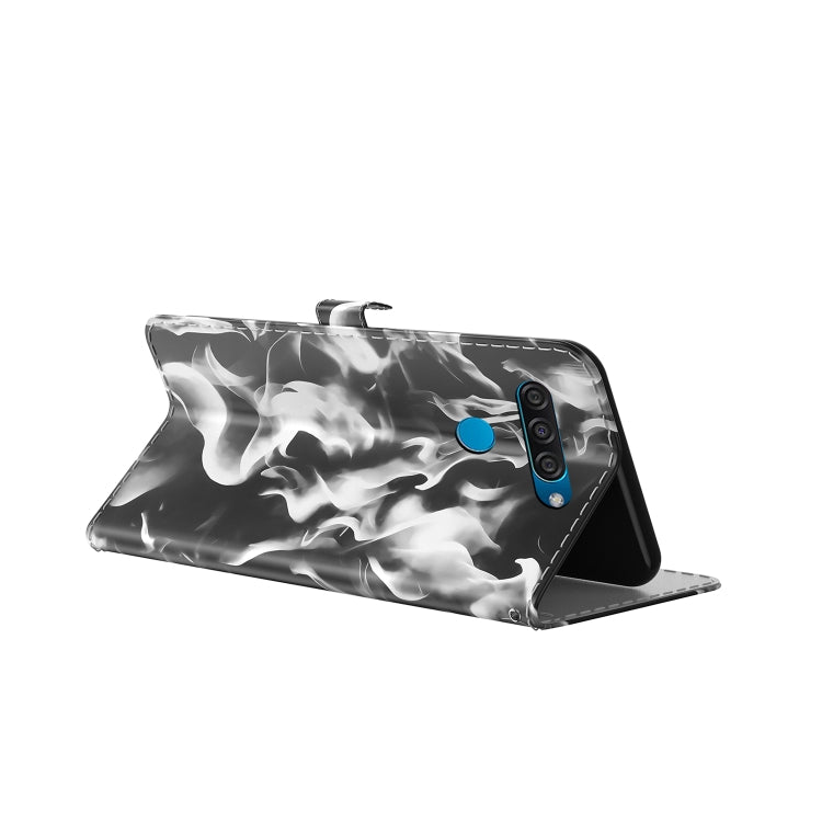 For LG K50 / Q60 Cloud Fog Pattern Horizontal Flip Leather Case with Holder & Card Slot & Wallet(Black) - LG Cases by buy2fix | Online Shopping UK | buy2fix