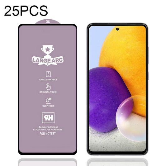 For Samsung Galaxy A72 4G 25 PCS 9H HD Large Arc High Alumina Full Screen Tempered Glass Film - Galaxy Tempered Glass by buy2fix | Online Shopping UK | buy2fix