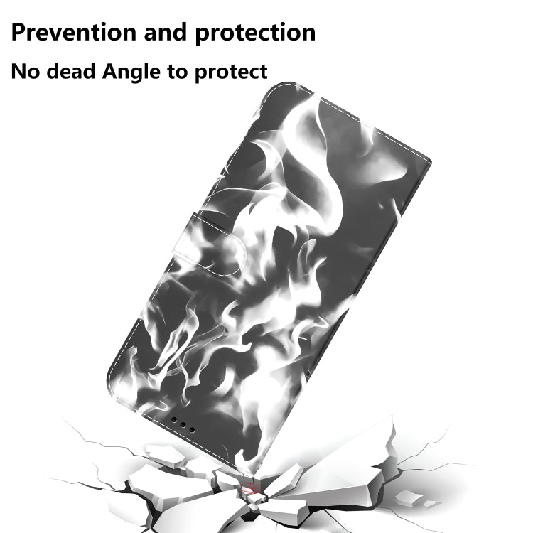 For Huawei P50 Cloud Fog Pattern Horizontal Flip Leather Case with Holder & Card Slot & Wallet(Black) - Huawei Cases by buy2fix | Online Shopping UK | buy2fix