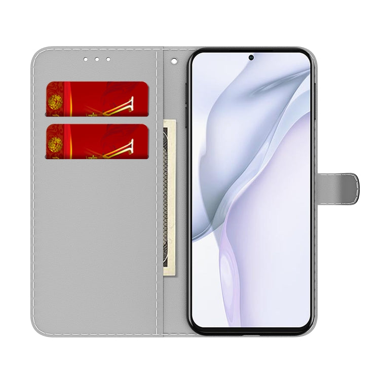 For Huawei P50 Pro Cloud Fog Pattern Horizontal Flip Leather Case with Holder & Card Slot & Wallet(Sky Blue) - Huawei Cases by buy2fix | Online Shopping UK | buy2fix