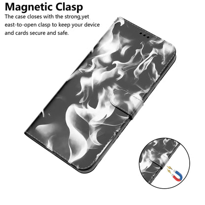 For Huawei P50 Pro Cloud Fog Pattern Horizontal Flip Leather Case with Holder & Card Slot & Wallet(Black) - Huawei Cases by buy2fix | Online Shopping UK | buy2fix