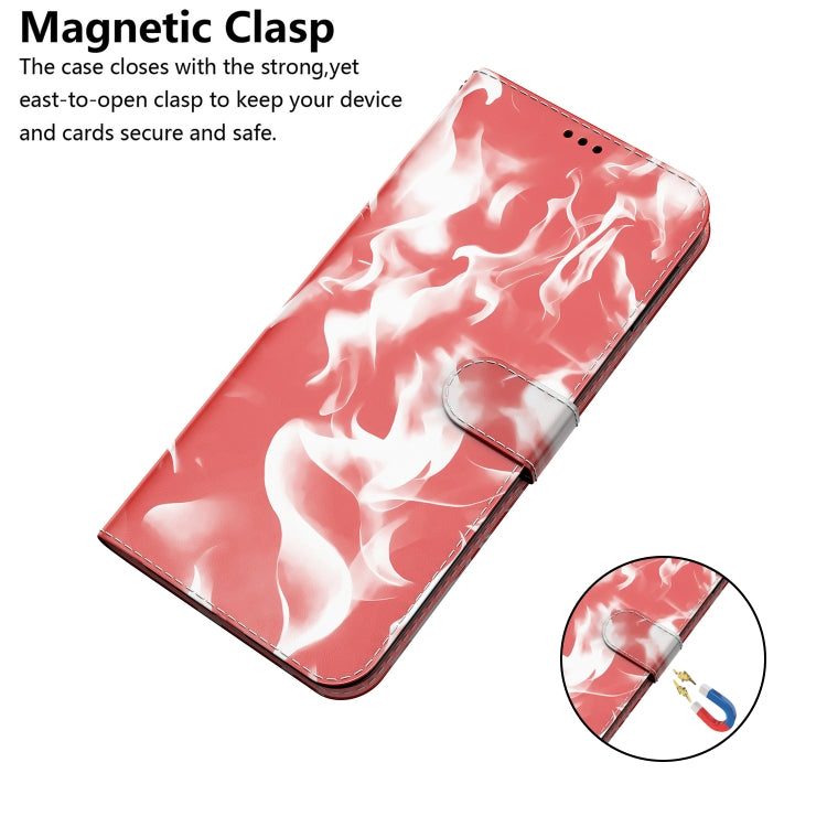 For Huawei P50 Pro Cloud Fog Pattern Horizontal Flip Leather Case with Holder & Card Slot & Wallet(Red) - Huawei Cases by buy2fix | Online Shopping UK | buy2fix