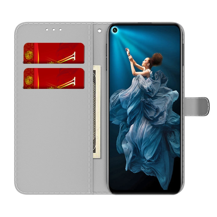 For Huawei Honor 20 / nova 5T Cloud Fog Pattern Horizontal Flip Leather Case with Holder & Card Slot & Wallet(Purple) by buy2fix