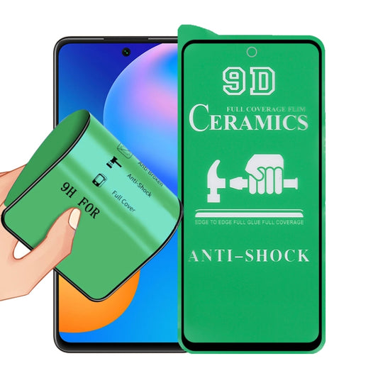 For Huawei P smart 2021 9D Full Screen Full Glue Ceramic Film - Huawei Tempered Glass by PINWUYO | Online Shopping UK | buy2fix