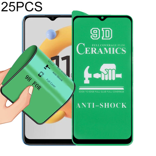 For OPPO Realme C11 (2021) 25 PCS 9D Full Screen Full Glue Ceramic Film - Realme Tempered Glass by buy2fix | Online Shopping UK | buy2fix